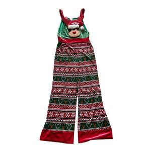 Rudolph Christmas Velvet Jumpsuit Size XS No Boundaries Teen or child Costume
